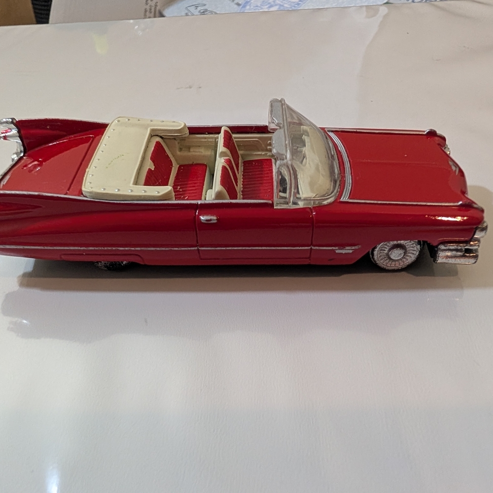 Classic Red Convertible Model Car